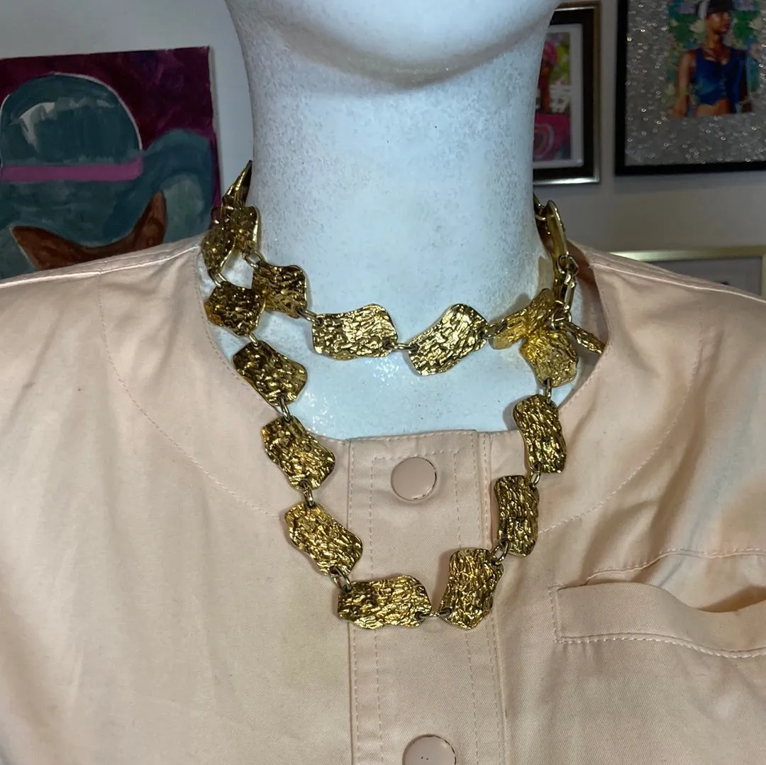 90s Gold Nugget Chain Belt