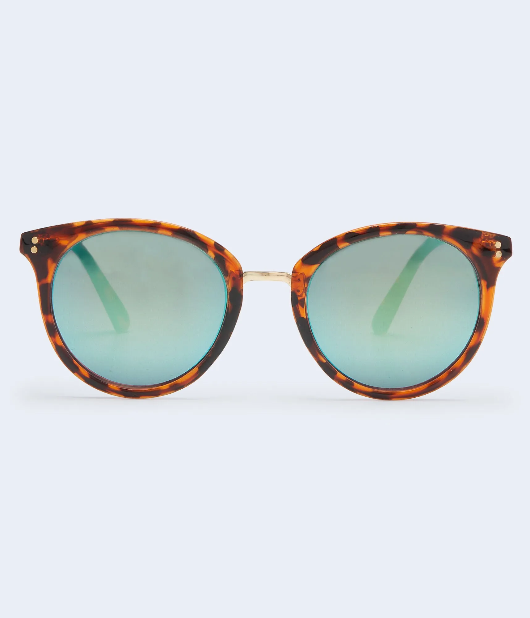 Aeropostale Mirrored Round Tortoiseshell Sunglasses