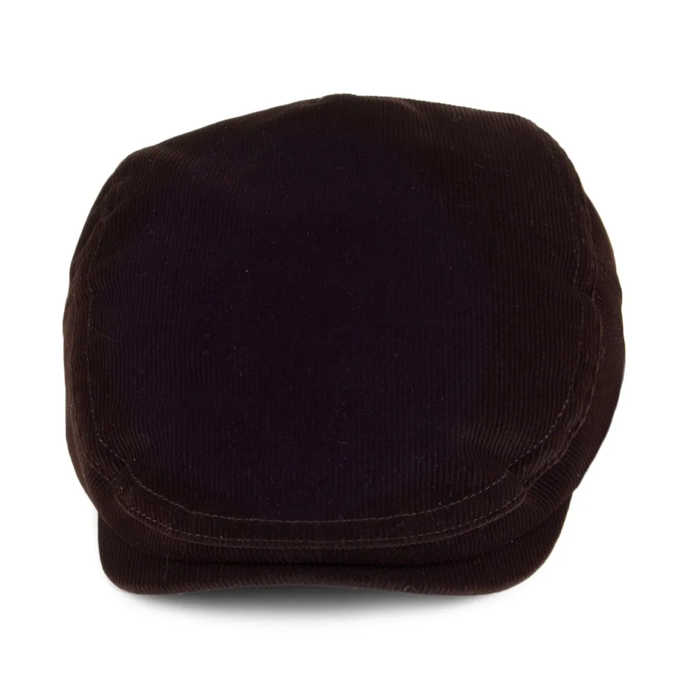 Bailey Hats Anthem Velvet Flat Cap - Chocolate