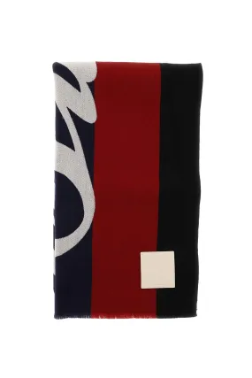 Bally jacquard wool scarf