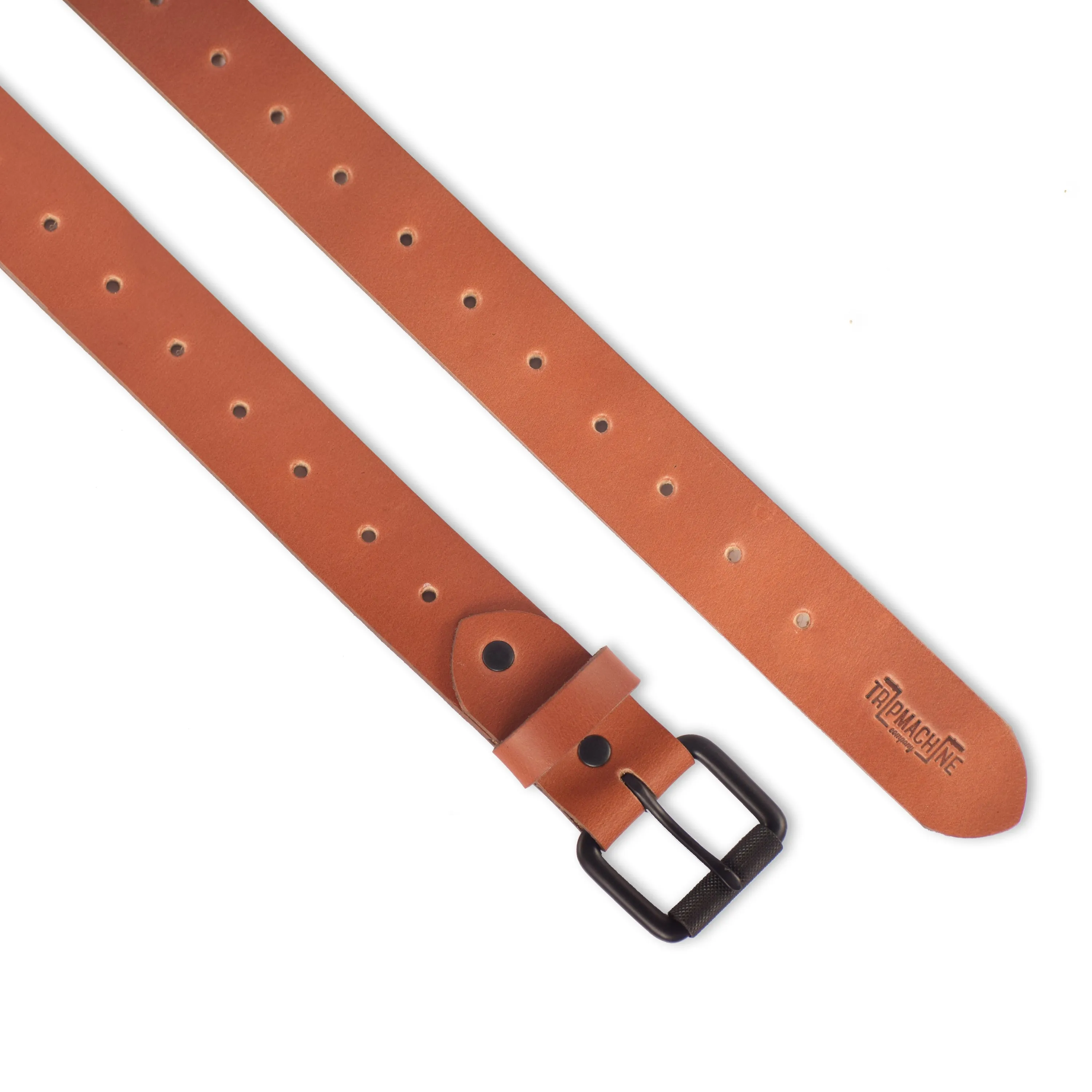 belt - vintage tan single pin