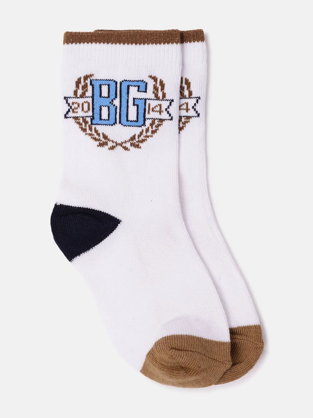 Blue Giraffe Boys Multicolor Patterned Above Ankle Socks