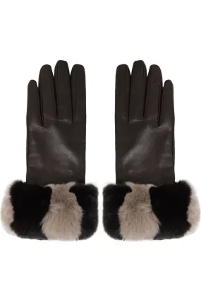 Bruno Carlo Cashmere Lined Lambskin Leather Gloves ART2409 | Havanna Rex Rack  Marrone