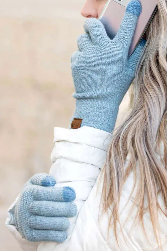 CC Cashmere Blend Touch Screen Gloves