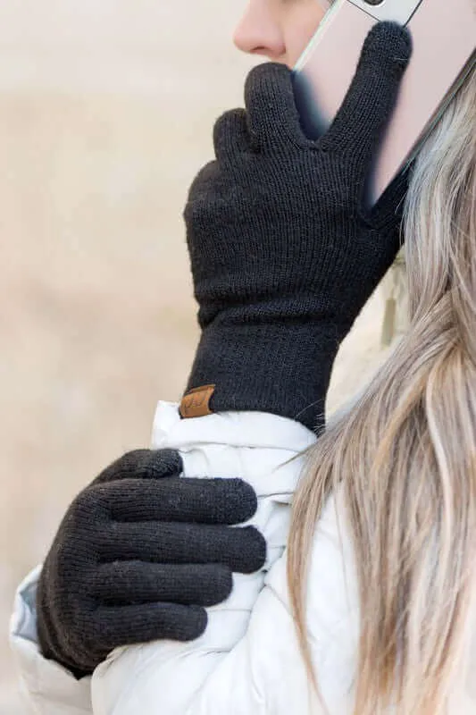 CC Cashmere Blend Touch Screen Gloves