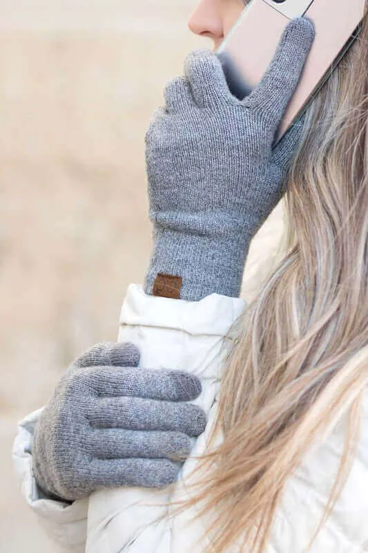 CC Cashmere Blend Touch Screen Gloves