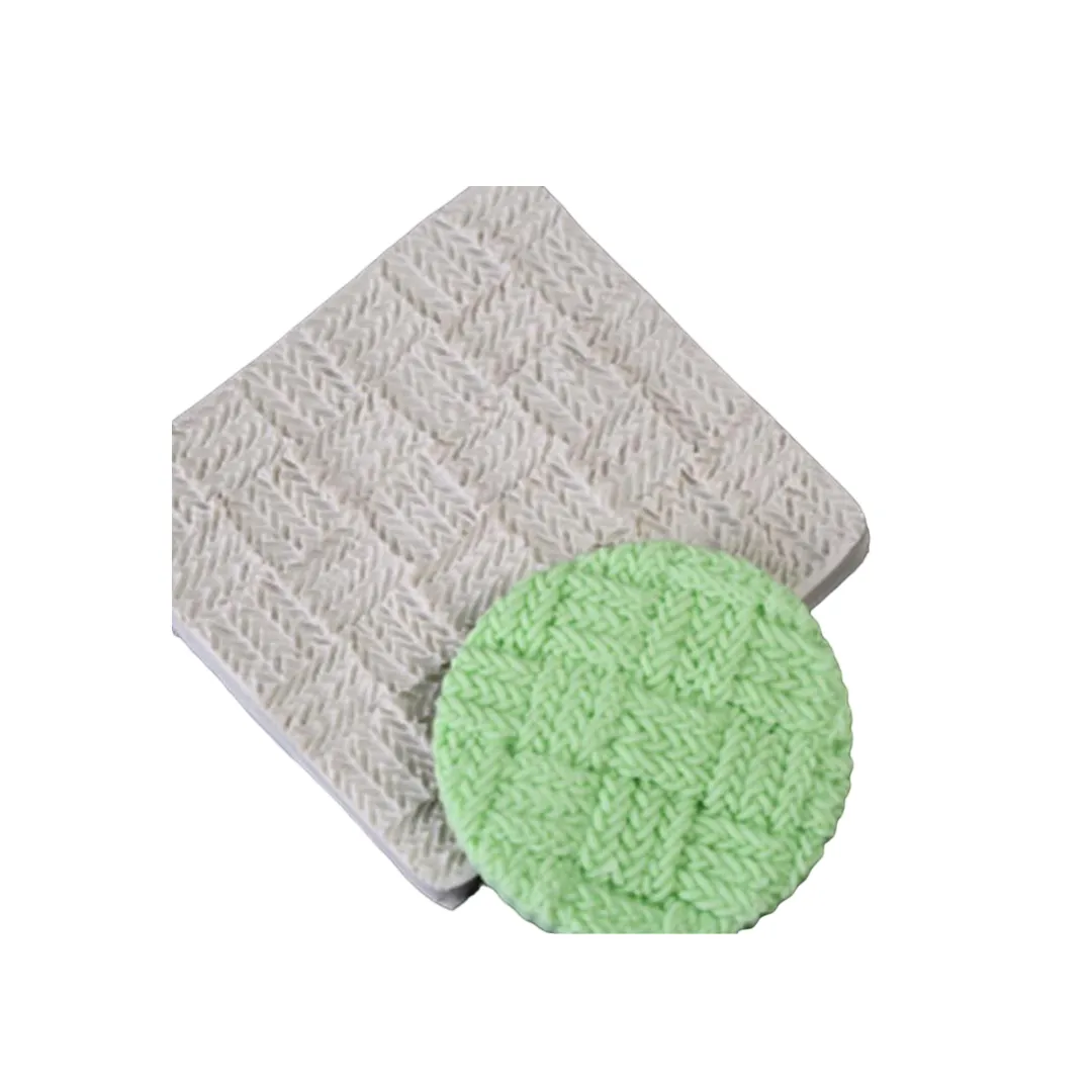 Chunky Basketweave Knit Pattern - Silicone Mat