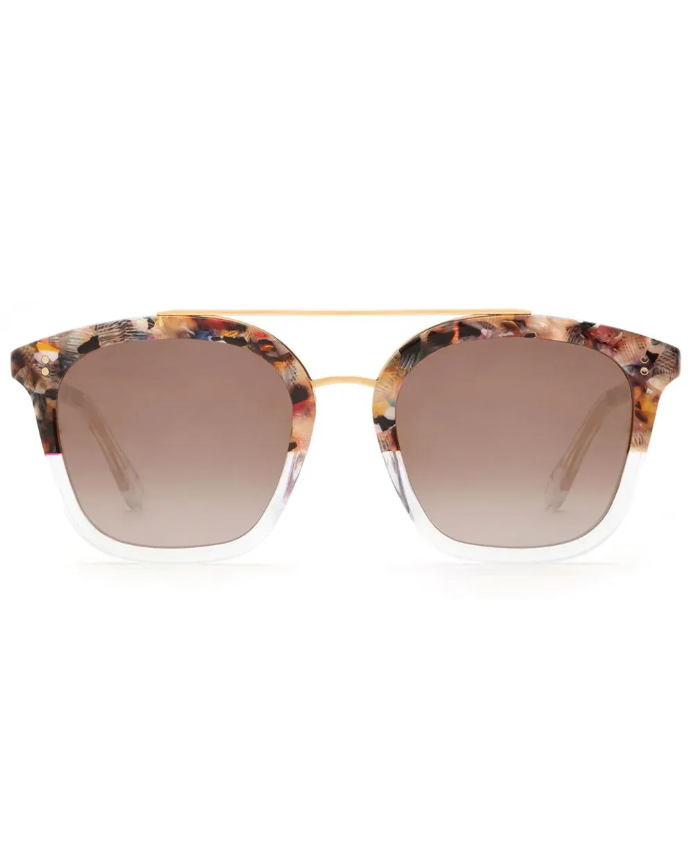 Coliseum Sunglasses in Capri to Crystal 24K Mirrored