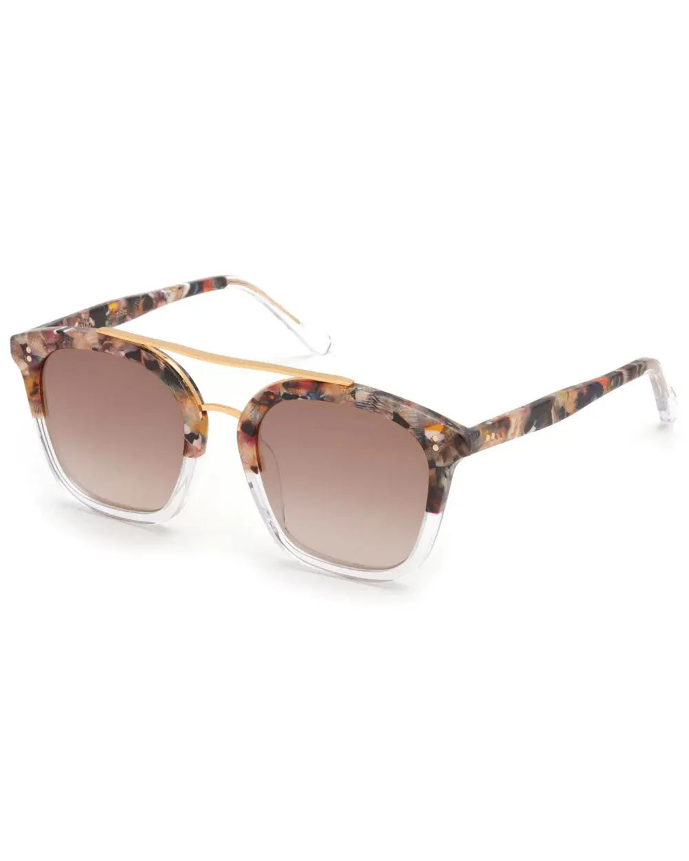 Coliseum Sunglasses in Capri to Crystal 24K Mirrored