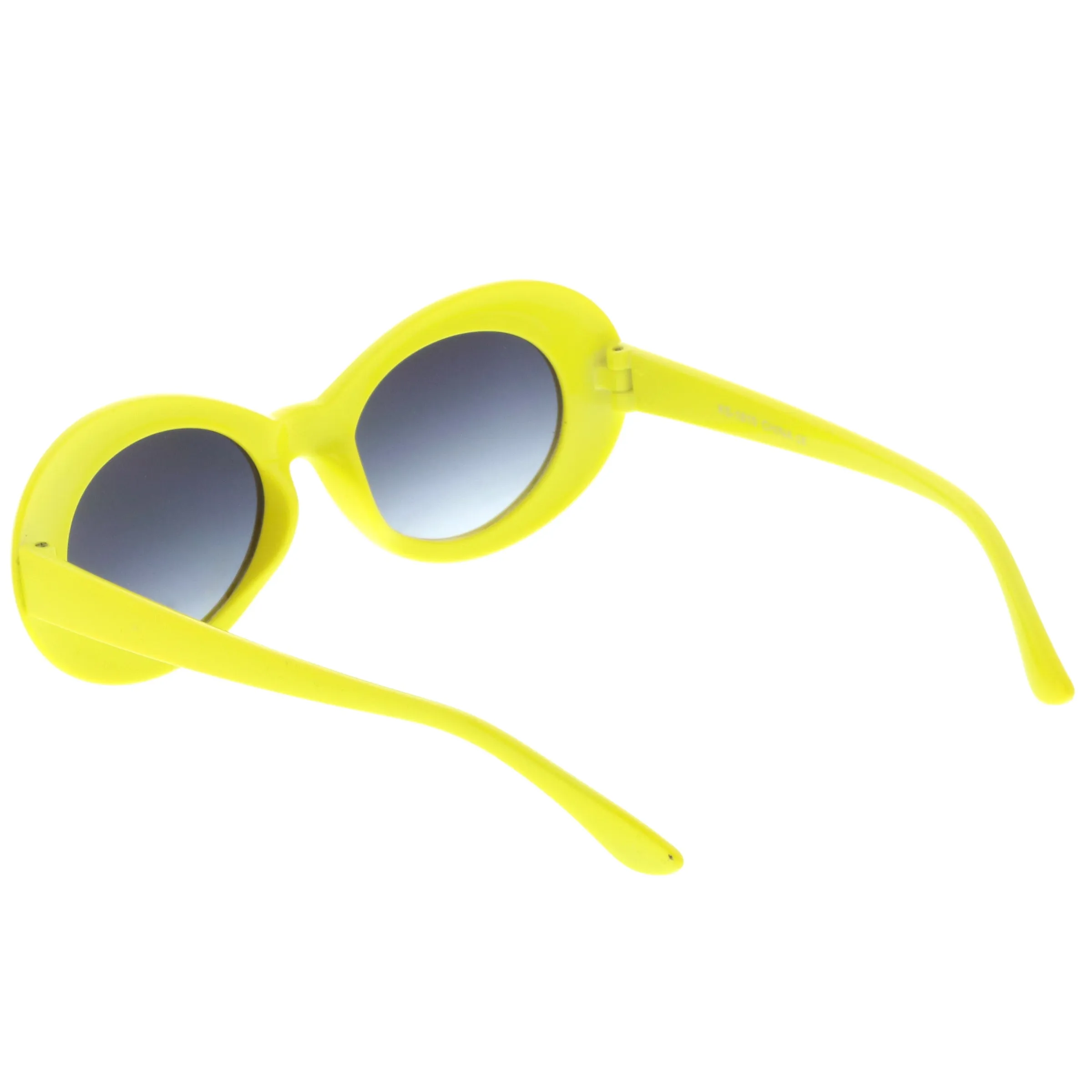 Colorful Retro 1990's Fashion Round Clout Goggle Oval Lens Sunglasses C449