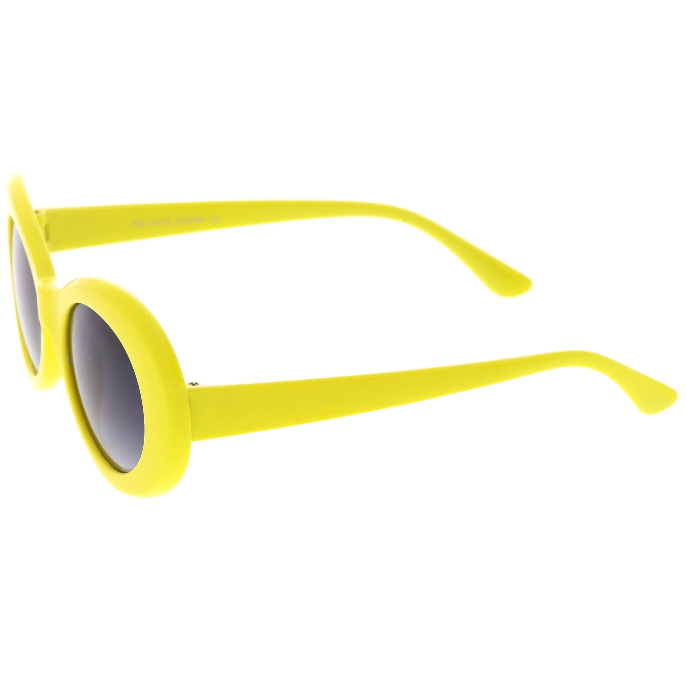 Colorful Retro 1990's Fashion Round Clout Goggle Oval Lens Sunglasses C449