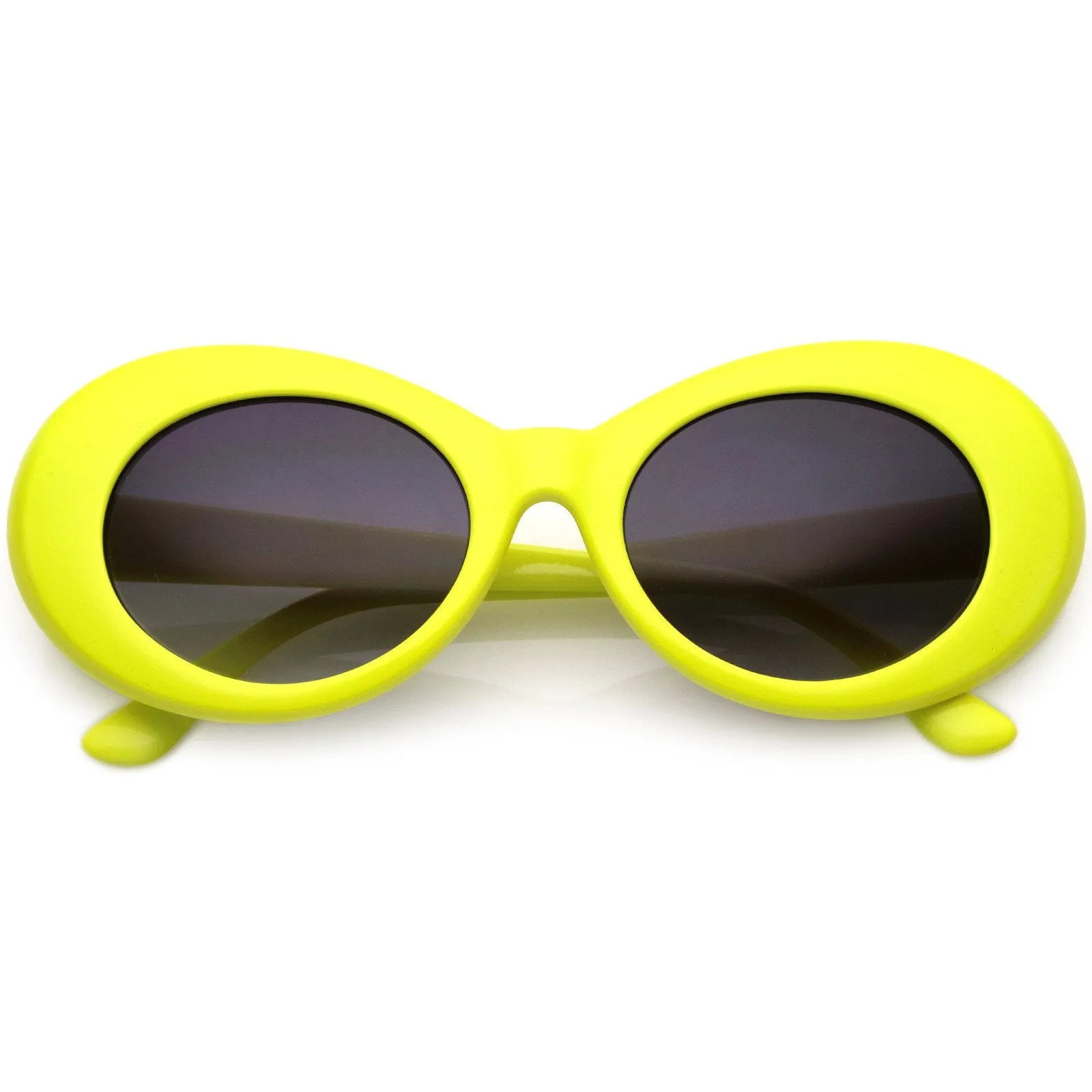 Colorful Retro 1990's Fashion Round Clout Goggle Oval Lens Sunglasses C449