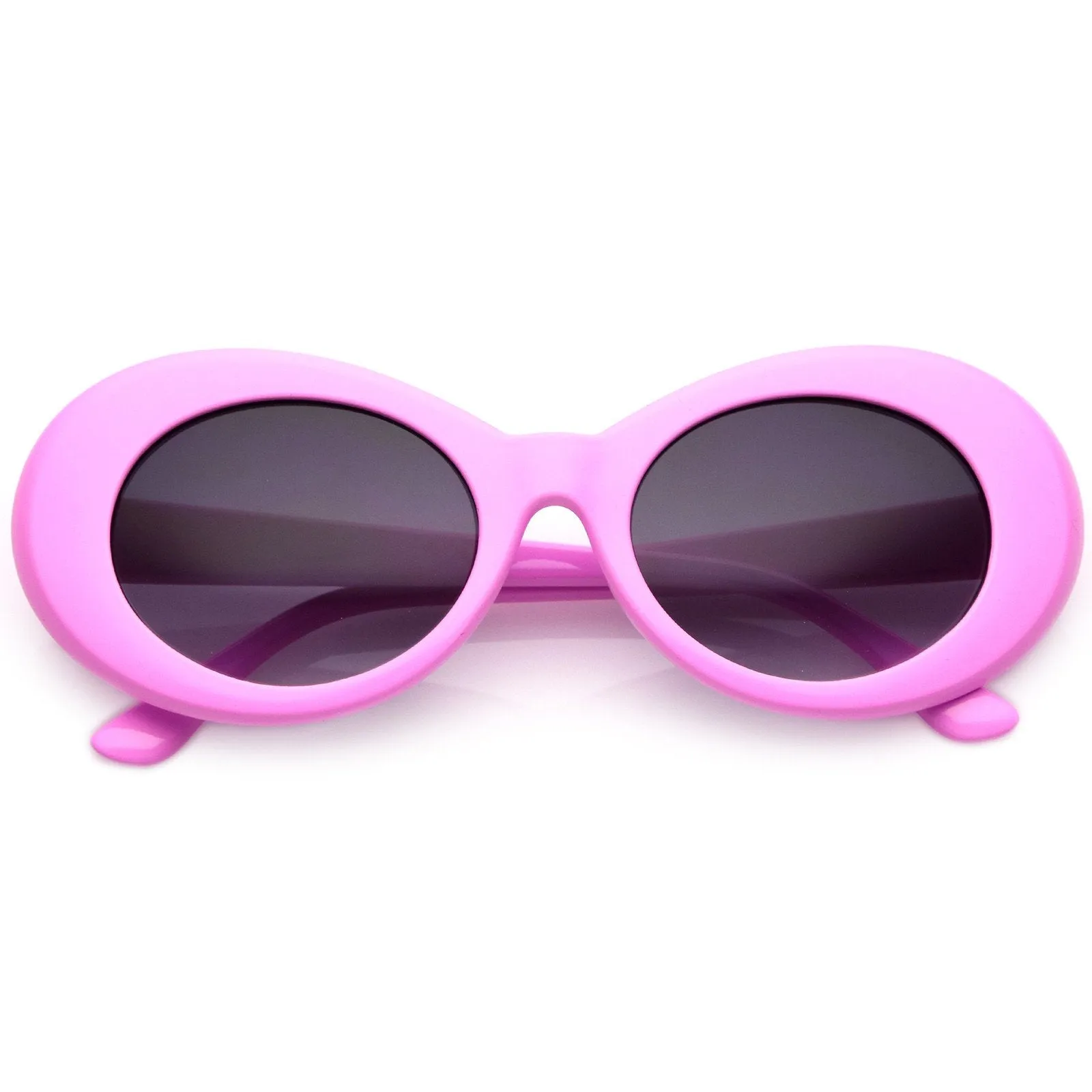 Colorful Retro 1990's Fashion Round Clout Goggle Oval Lens Sunglasses C449