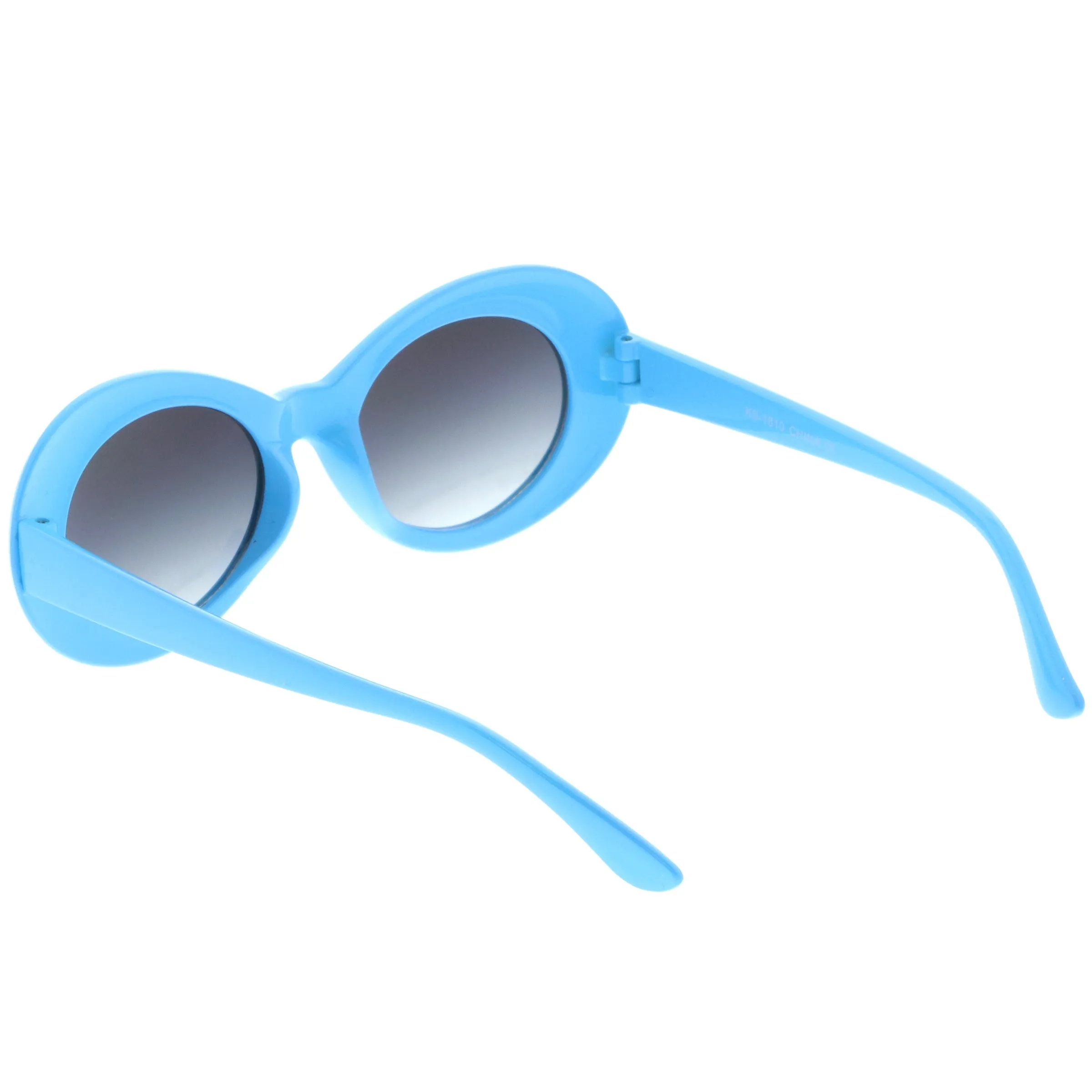 Colorful Retro 1990's Fashion Round Clout Goggle Oval Lens Sunglasses C449