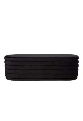 Dessi Storage Bench Ottoman - Black