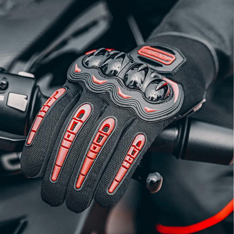 Full Finger Touch Screen Polyester Motorcycle Riding Gloves