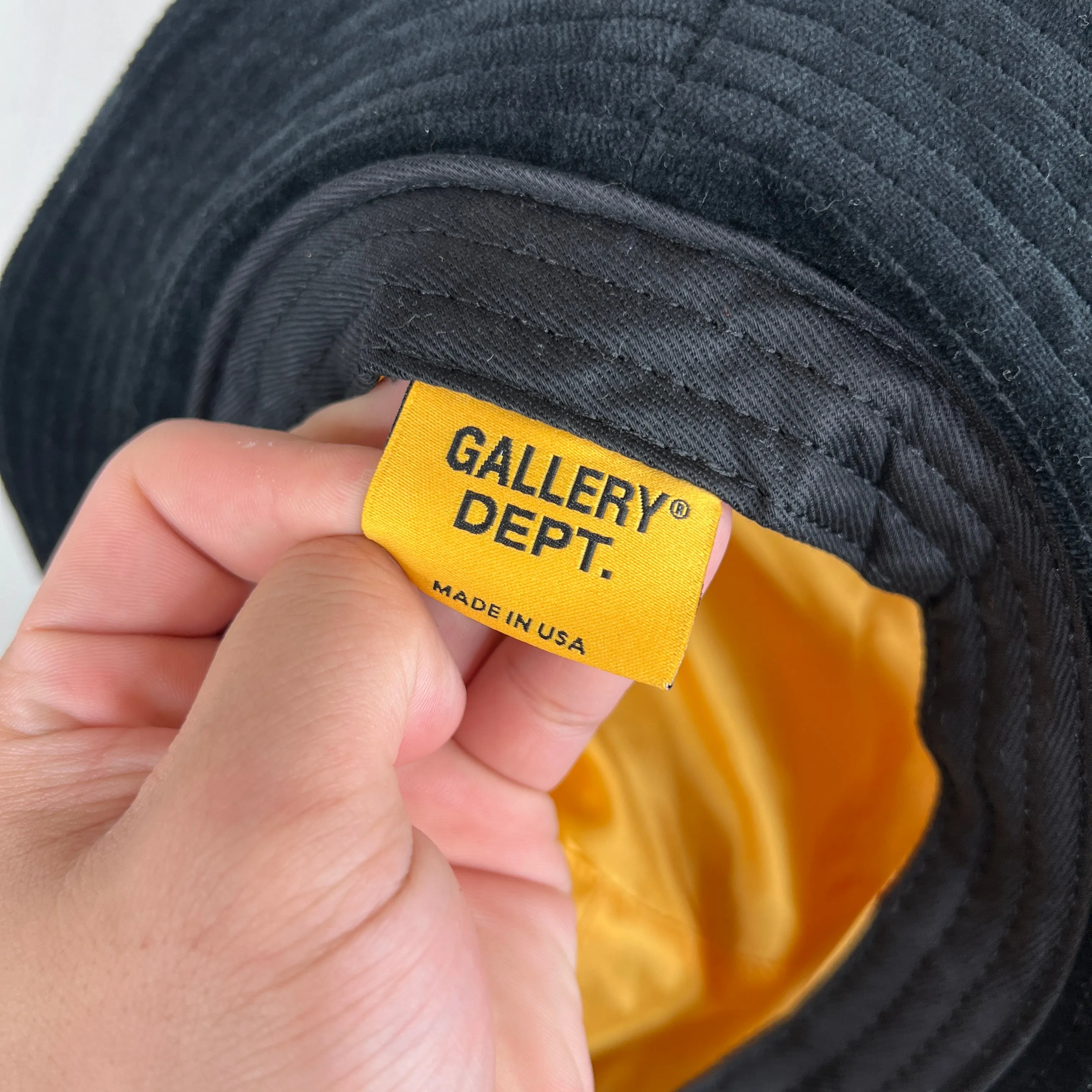 Gallery Dept Black Bucket Hat