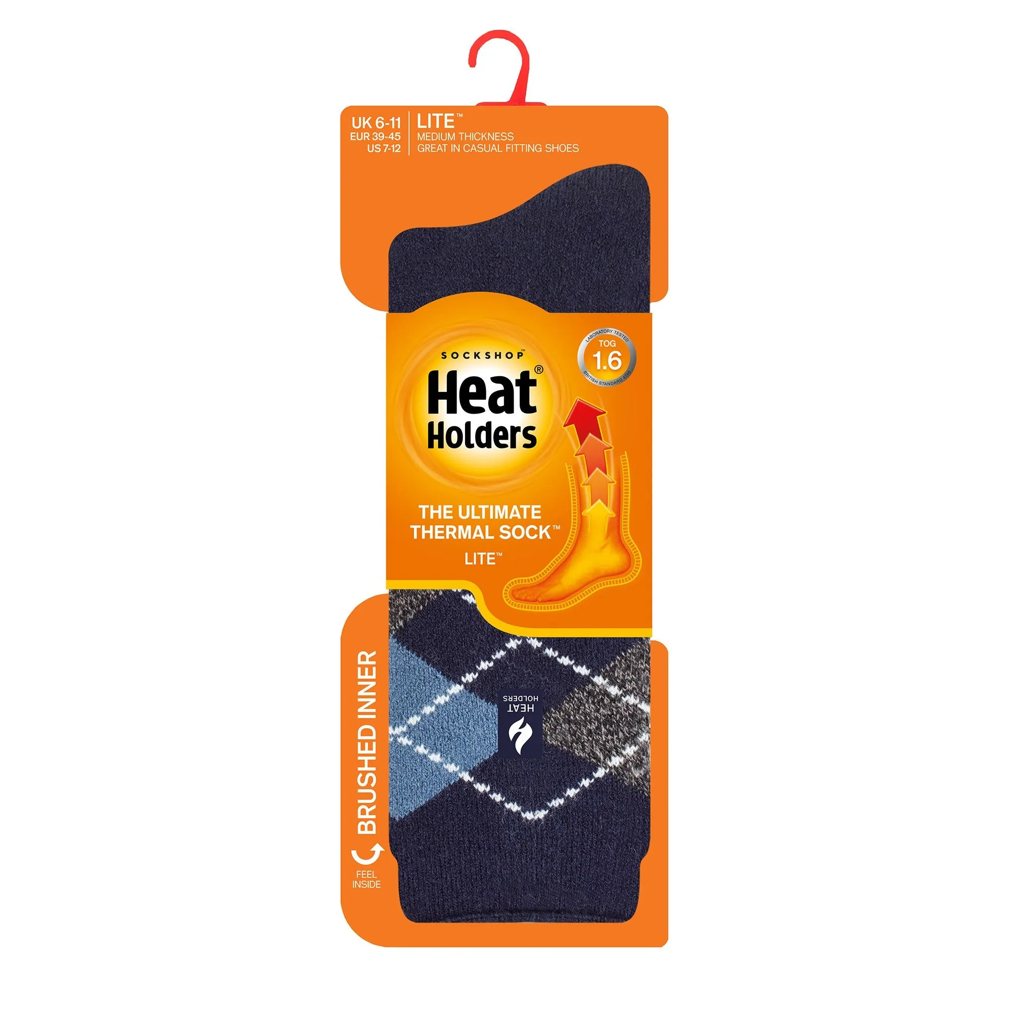 Heat Holders Mens Lyon Argyle Lite Socks