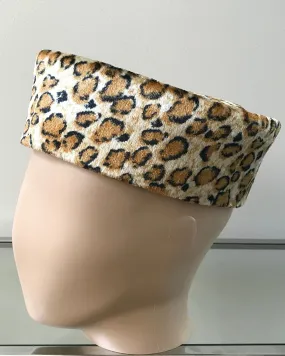 Leopard Velvet Hat for Men