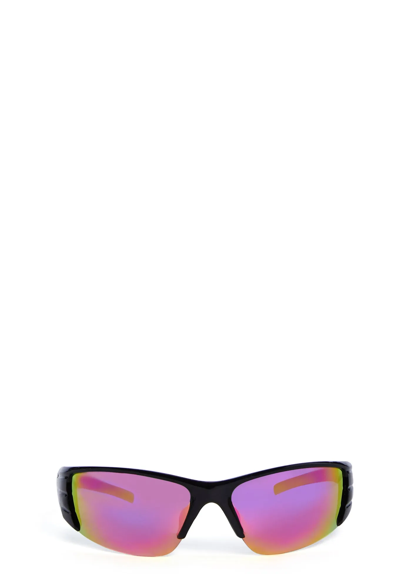 Magenta The Fast Life Mirrored Sunglasses