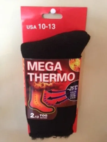 mega thermo heated socks for men Case of 72