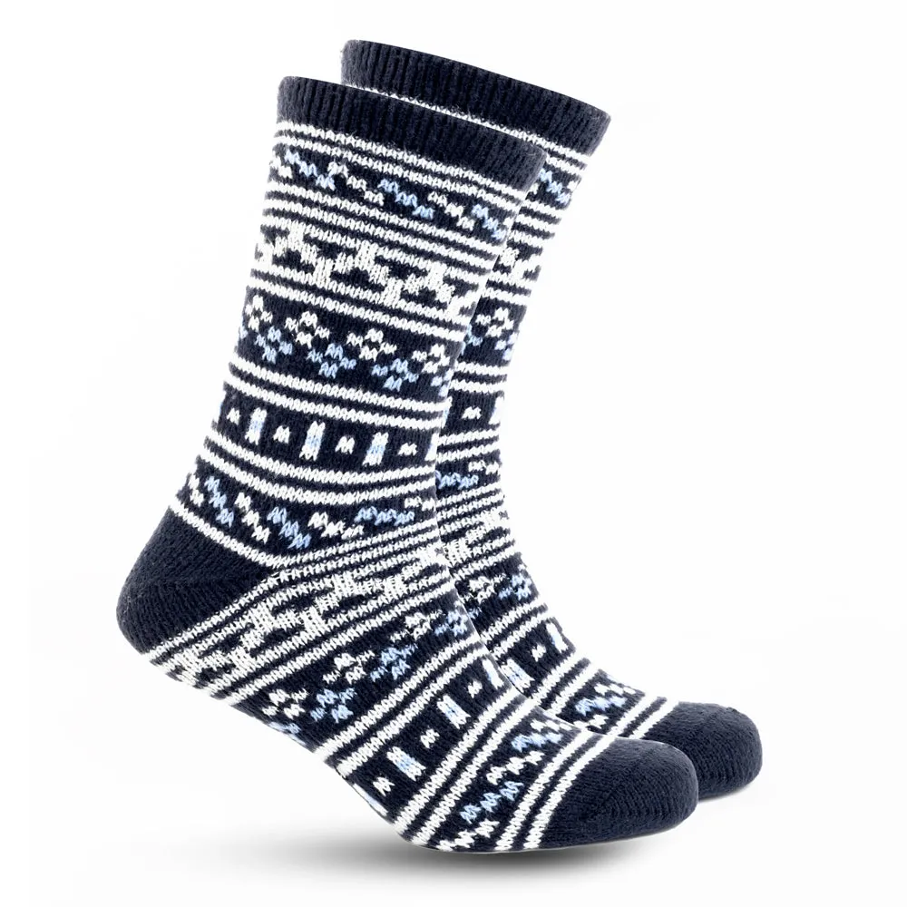 Mountain Lodge Patterned Sock