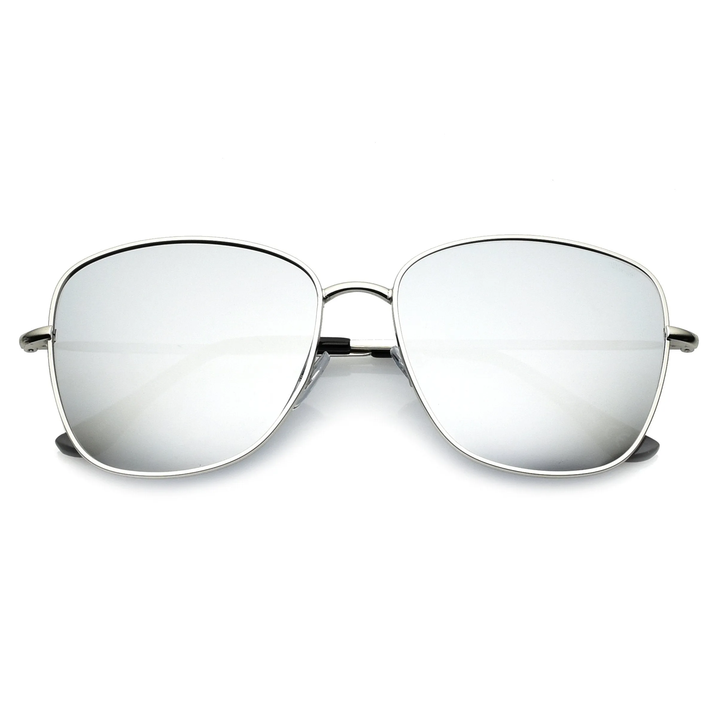 Oversize Modern Square Color Mirrored Sunglasses A389