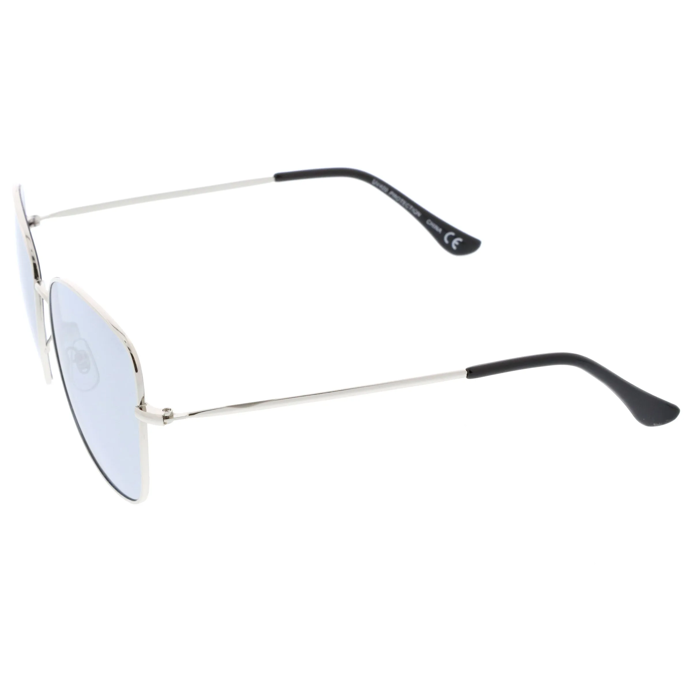 Oversize Modern Square Color Mirrored Sunglasses A389