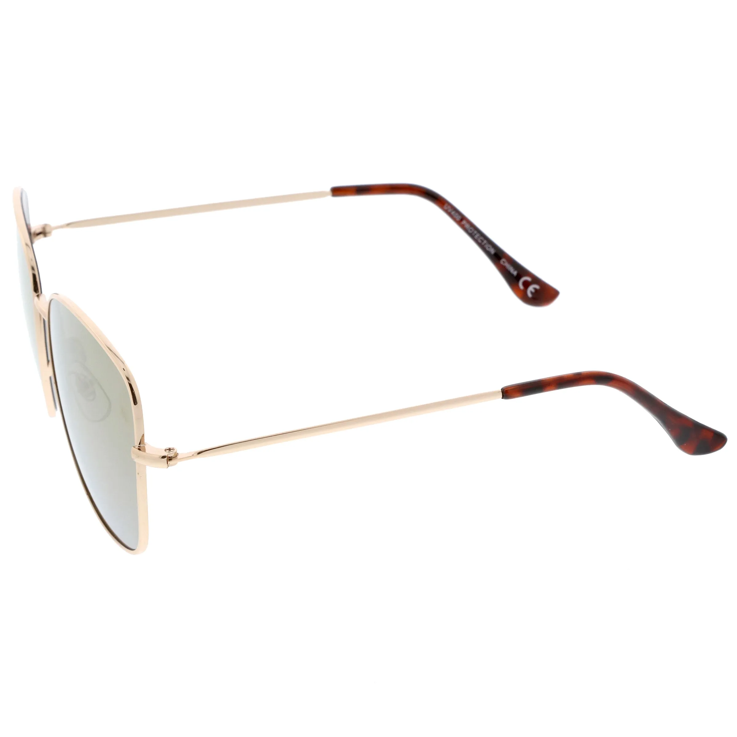 Oversize Modern Square Color Mirrored Sunglasses A389