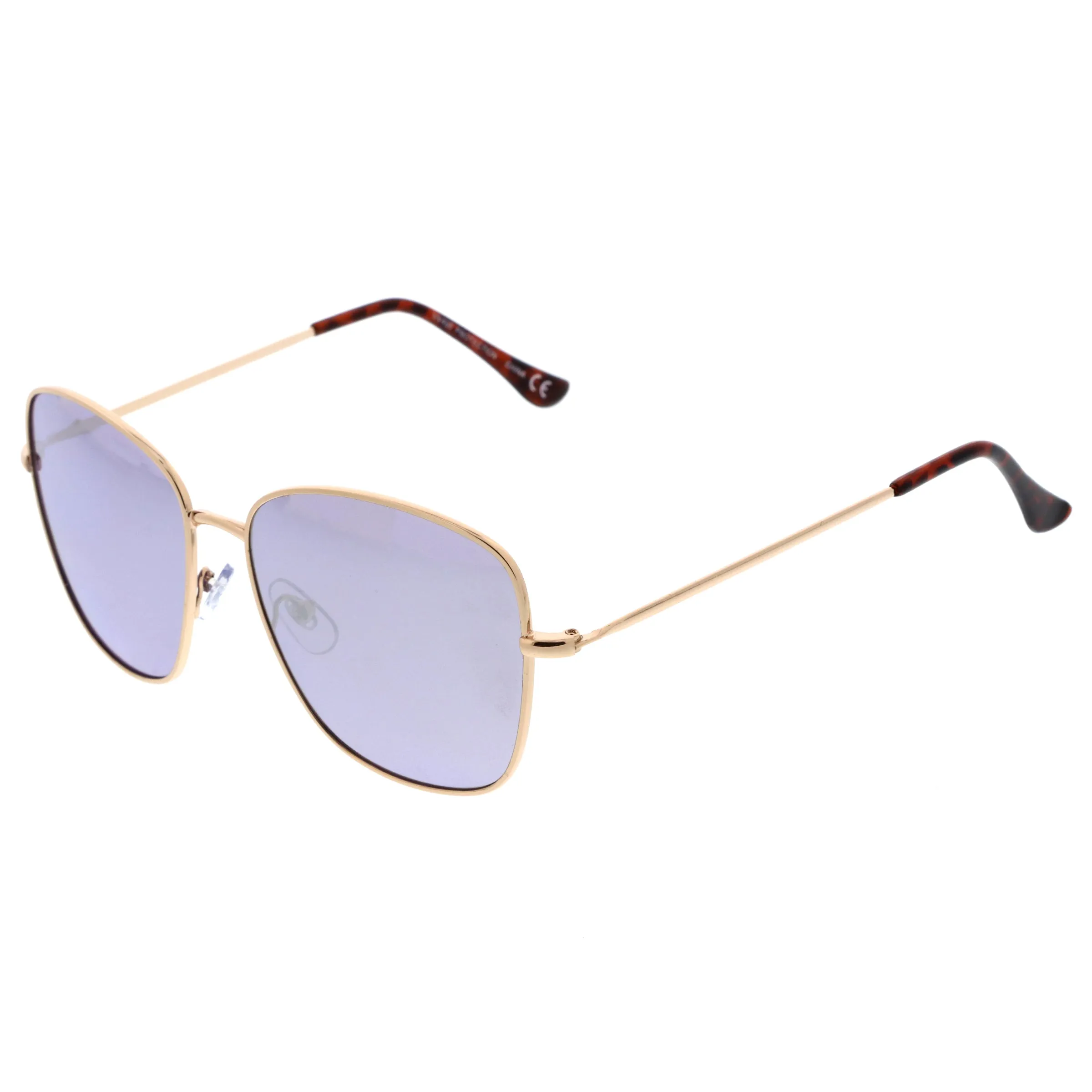 Oversize Modern Square Color Mirrored Sunglasses A389