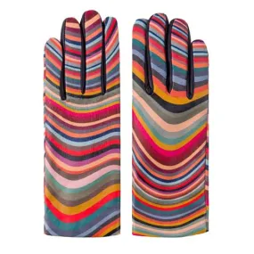 Paul Smith - Women's Swirl Print Leather Gloves