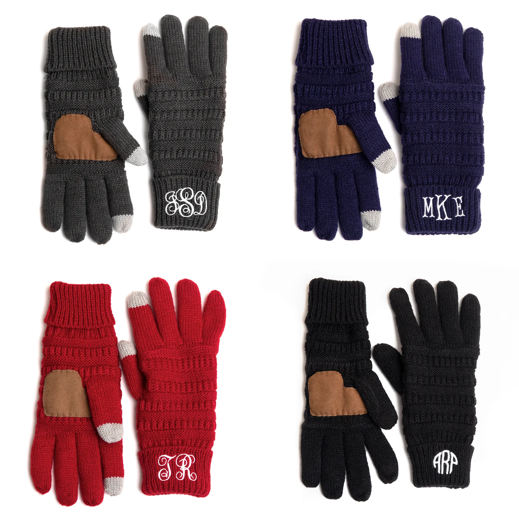 Personalized Monogrammed Gloves with finger boast for touch screen