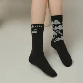 Puppy Lettering Socks