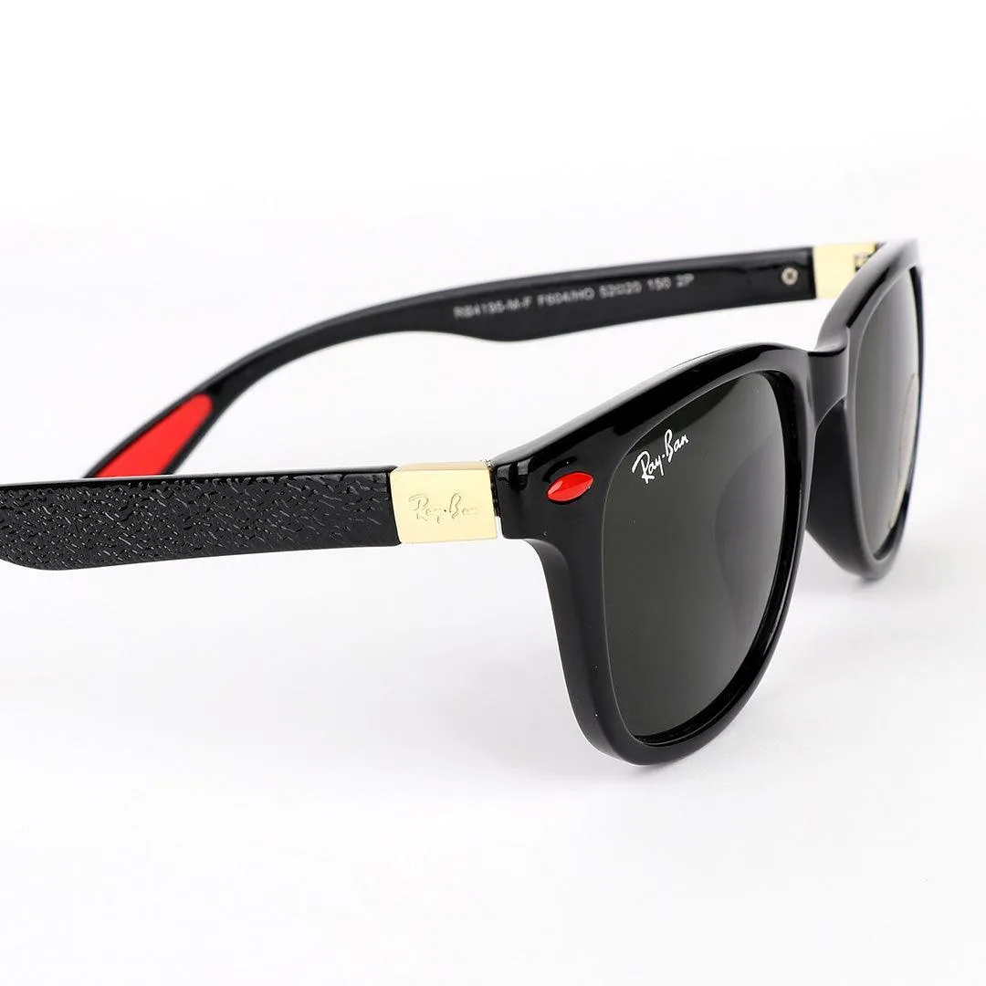 Ray-Ban Uv Protection Shinning Black/Red Sunglasses