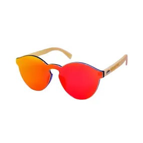 Red Rimless Infinity Lens Sunglasses