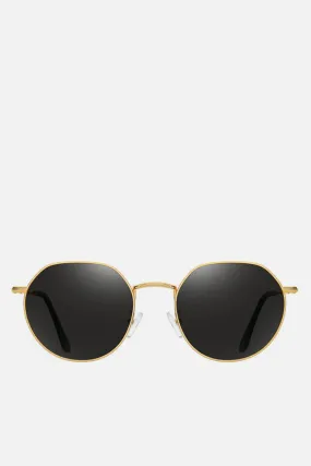 SEVILLE Black Round Sunglasses