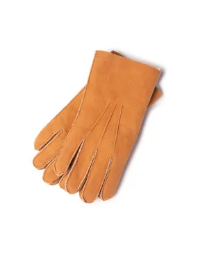 SHEARLING GLOVES - TAN