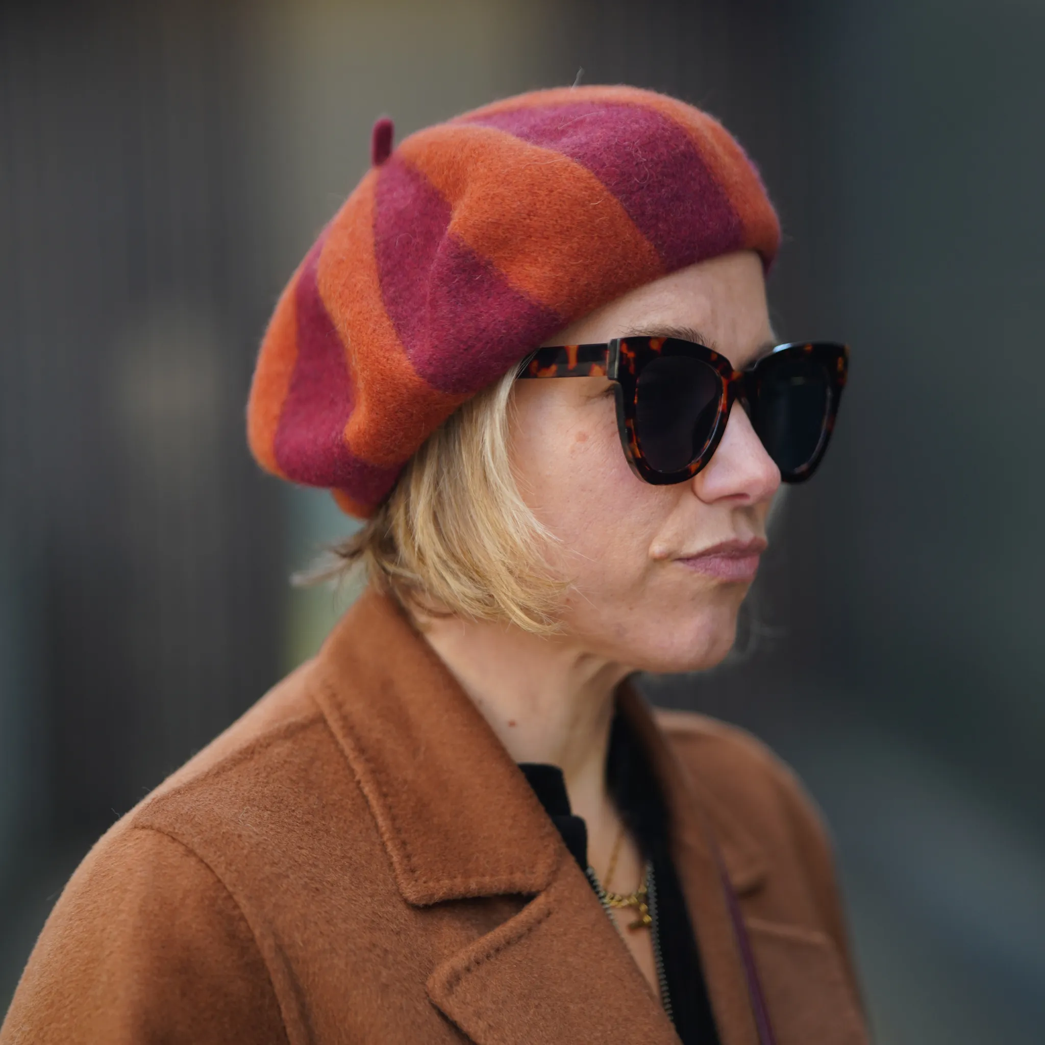 Striped Wool Berets