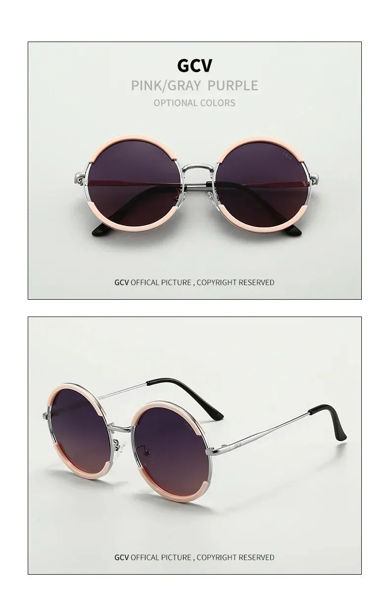 Style Web Gold aviators round frame sunglasses