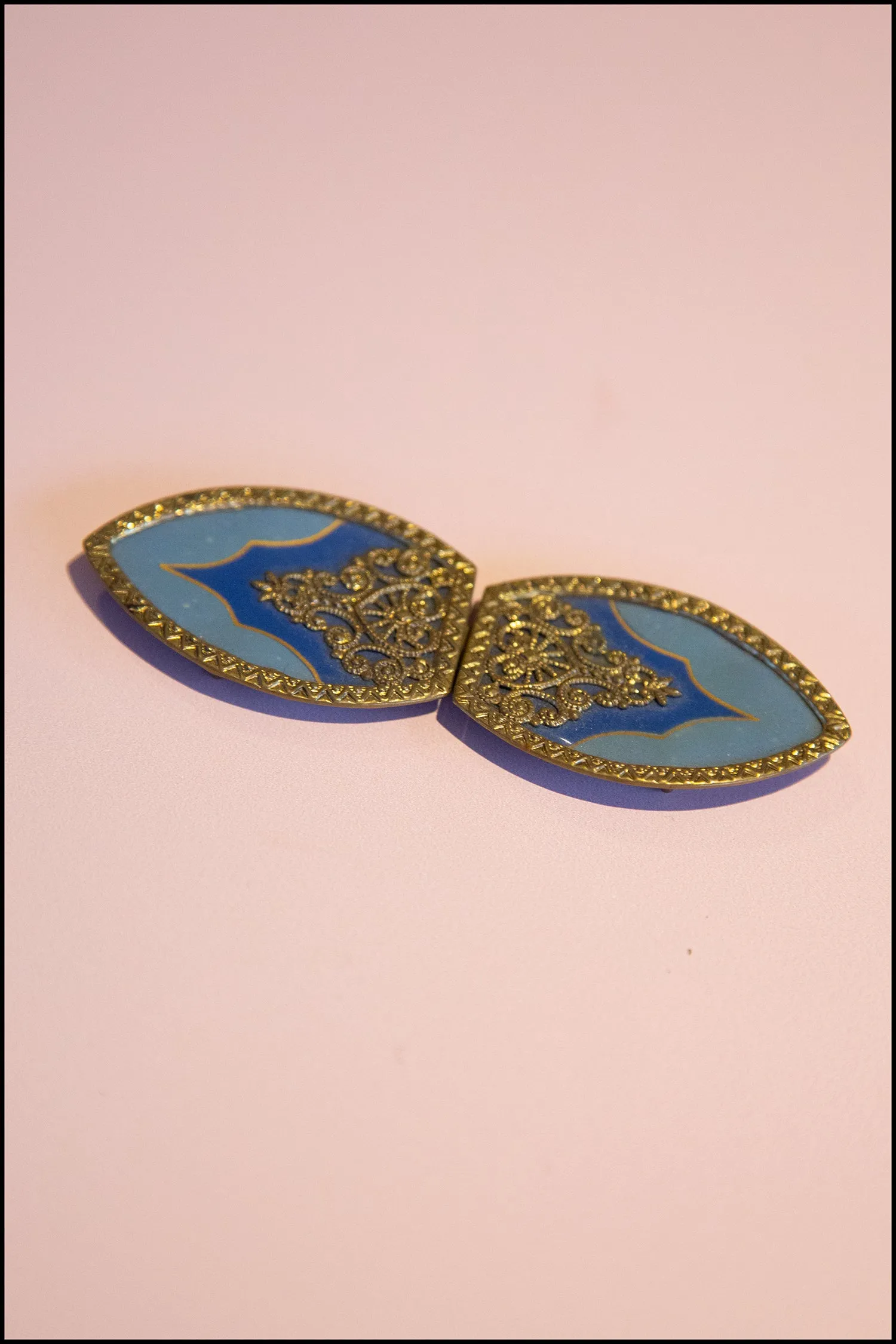 Vintage 1920s Enamelled Belt Buckle (made to order)