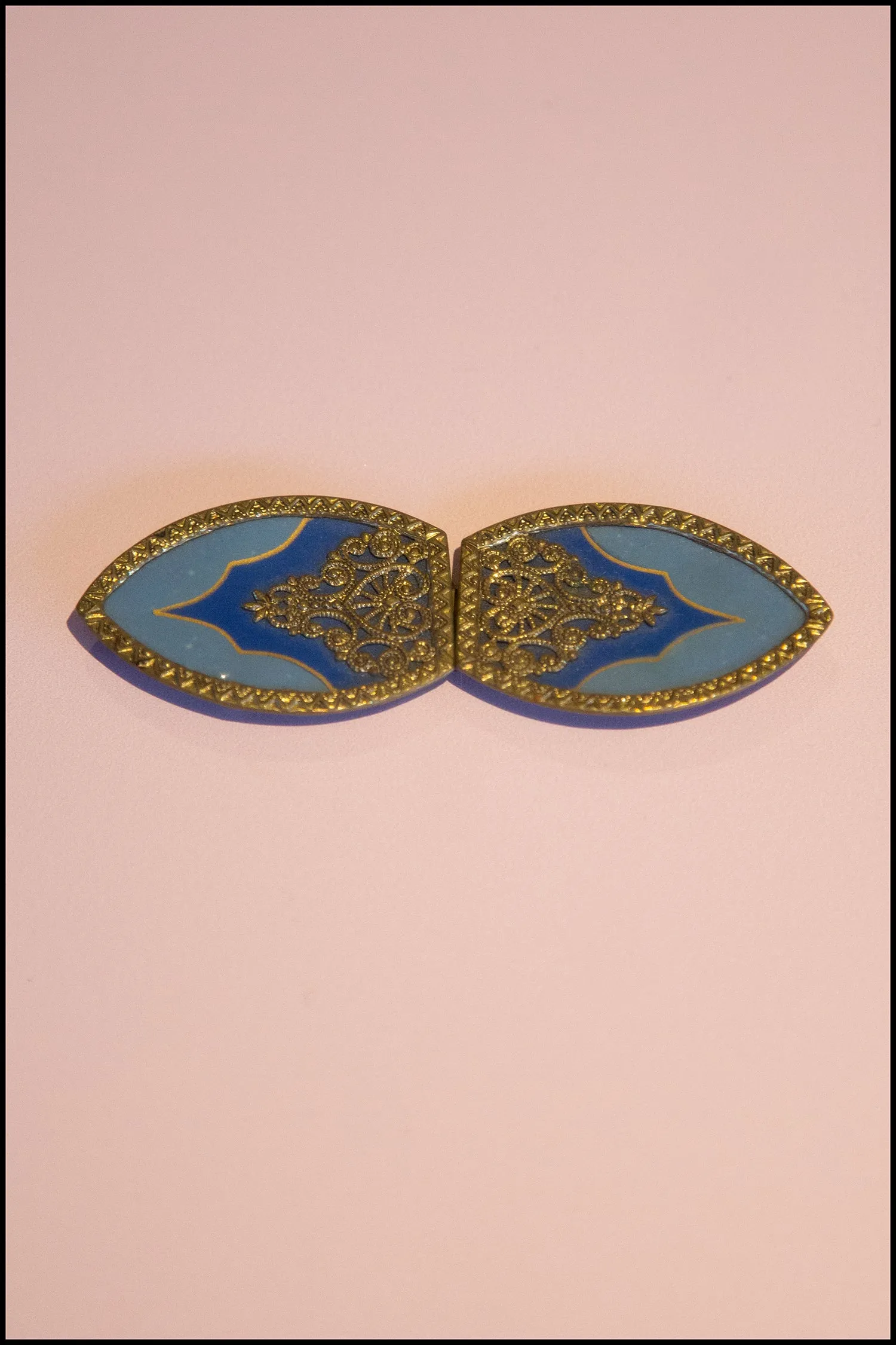 Vintage 1920s Enamelled Belt Buckle (made to order)