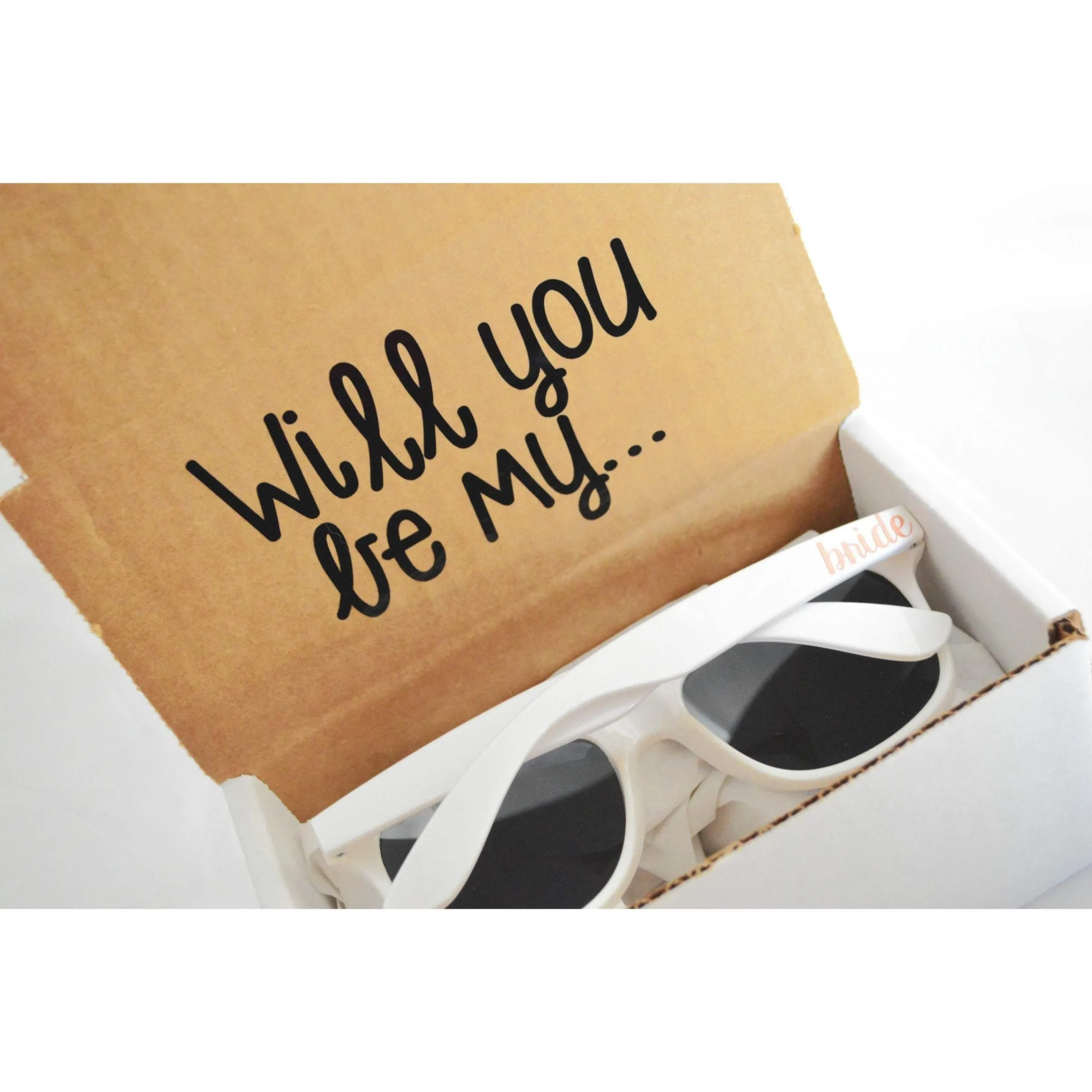 Will You Be My Bride Sunglasses Proposal Box