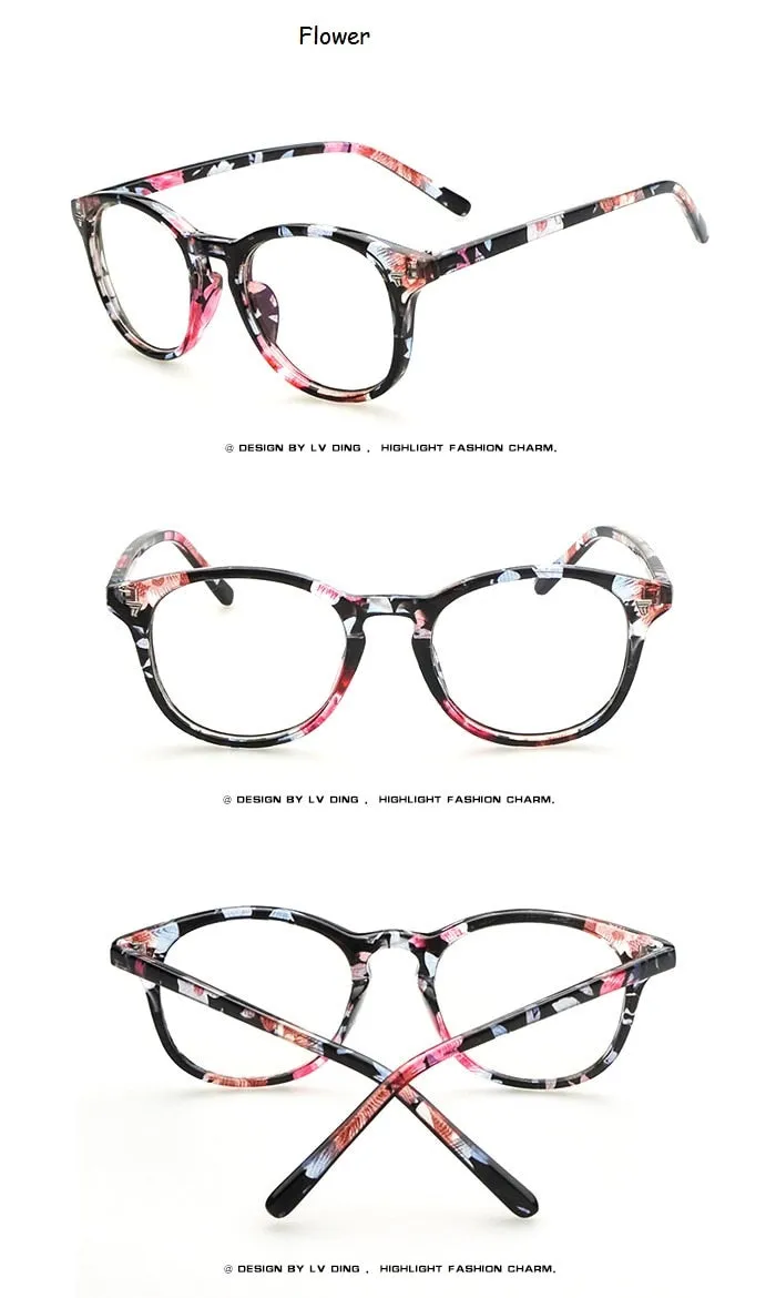 Women Round Eyeglasses Frame