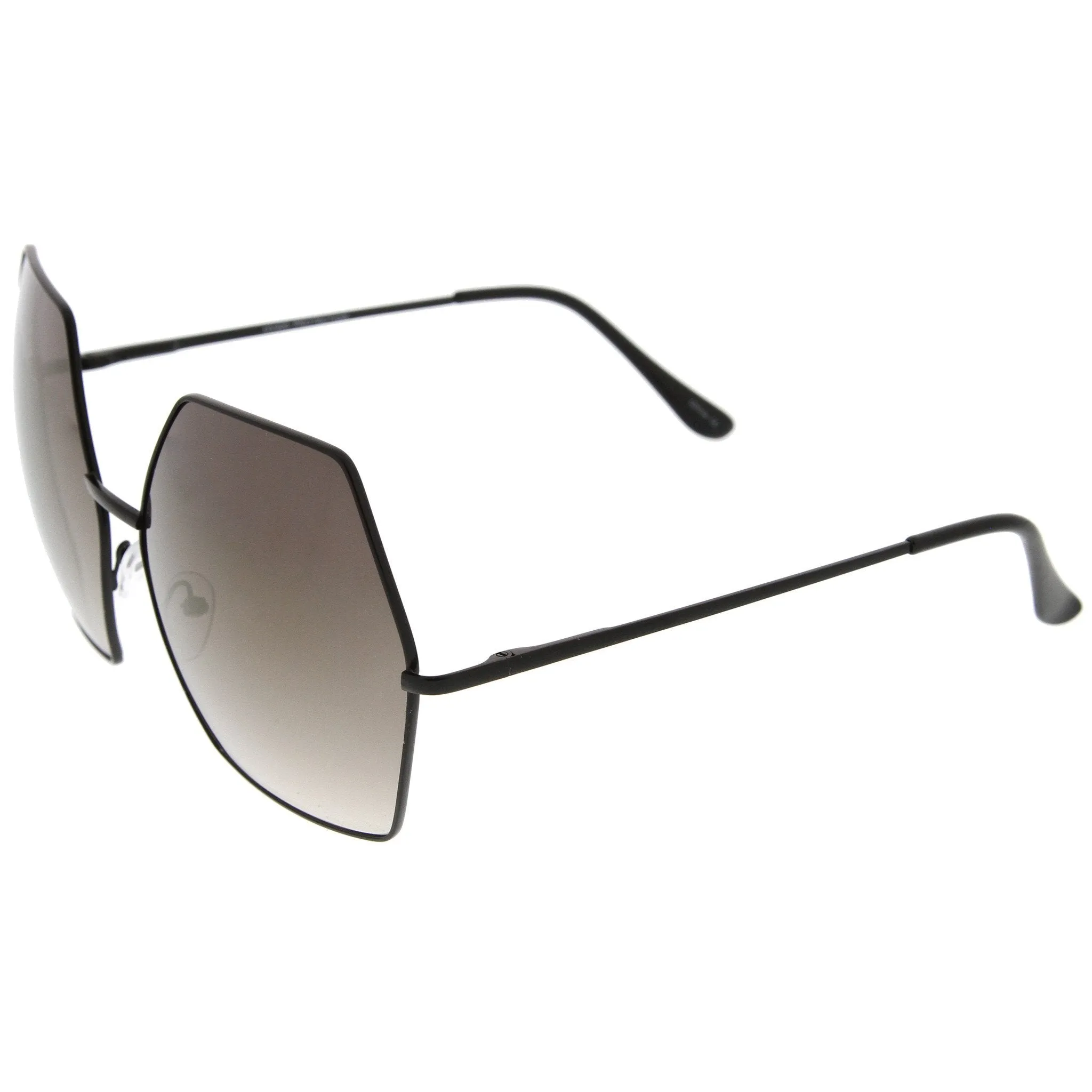 Women's Oversize Geometric Mirrored Lens Sunglasses A508